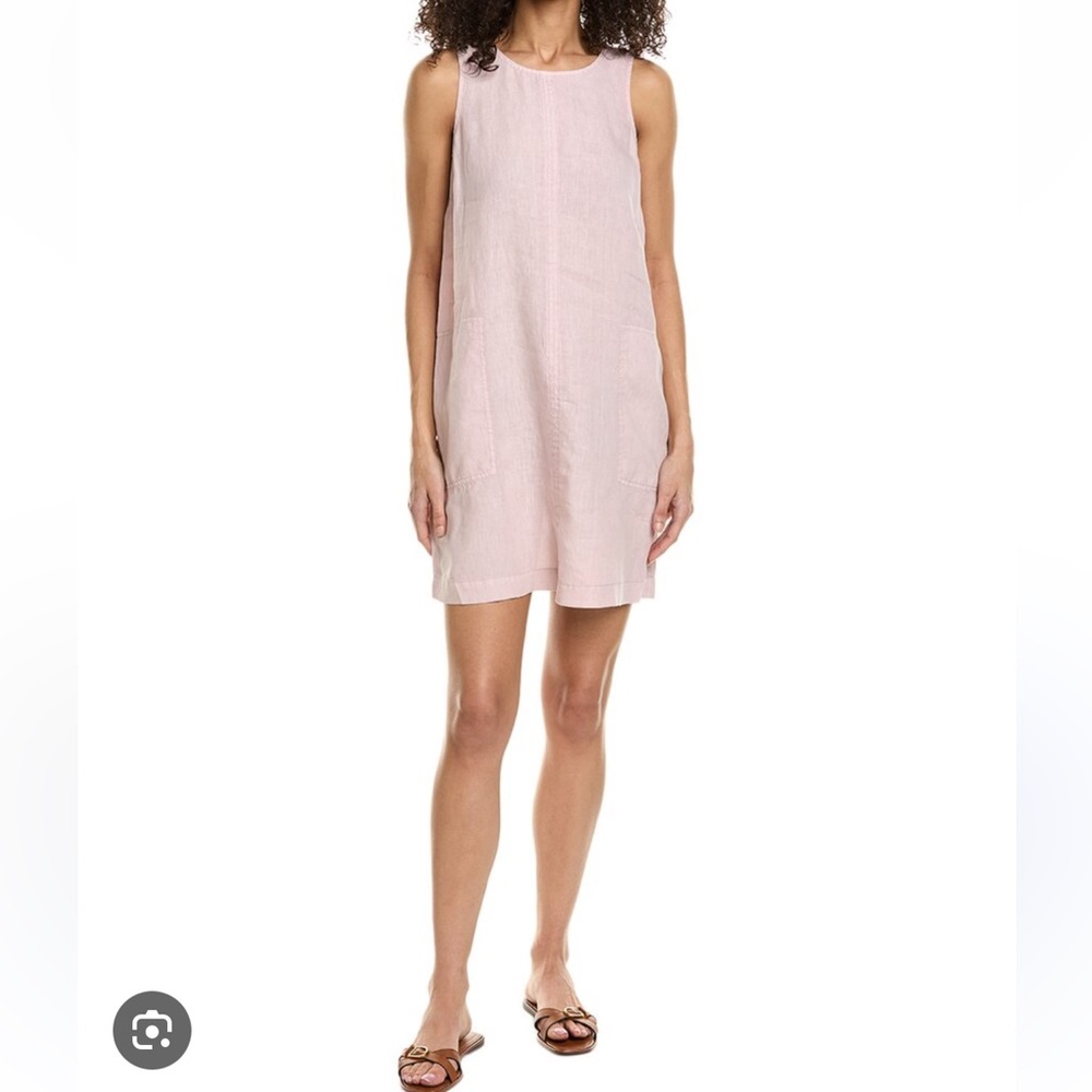 Michael Stars Delilah Linen Shift Dress in Tickle S